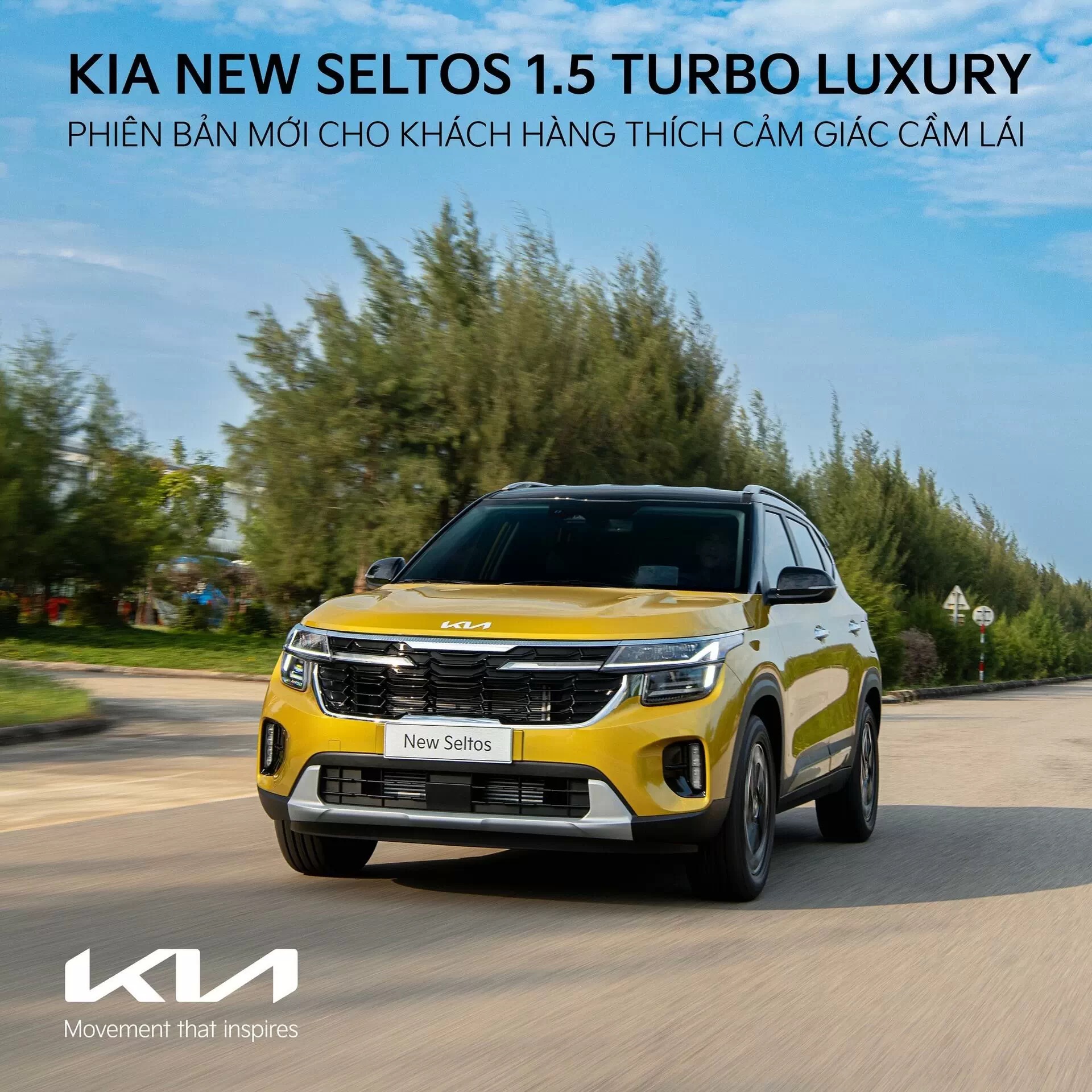 Kia New Seltos Luxury 1.5 Turbo – Phiên bản mới cho khách hàng thích cảm giác cầm lái