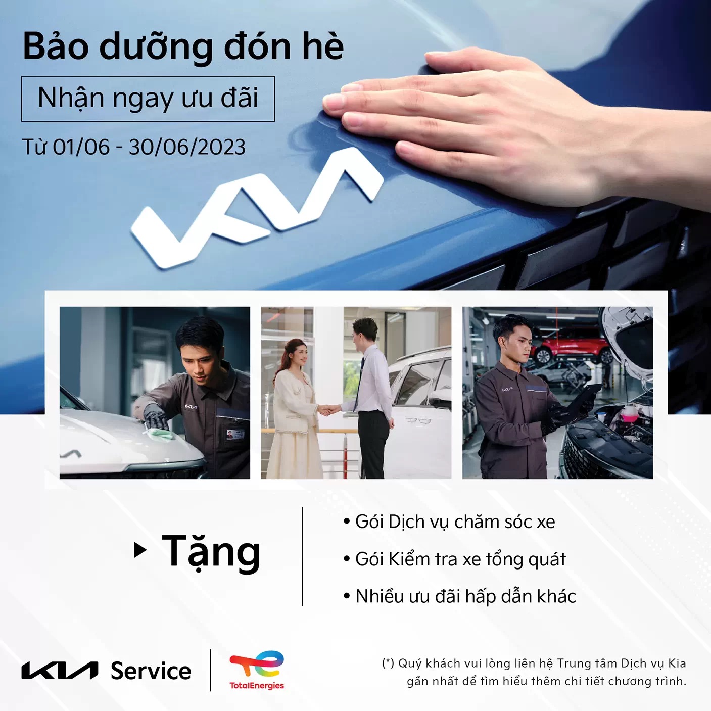 Bảo dưỡng đón hè - Nhận ngay ưu đãi từ trung tâm dịch vụ Kia