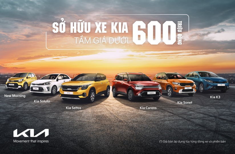 Sở hữu xe Kia tầm giá dưới 600 triệu đồng (*)