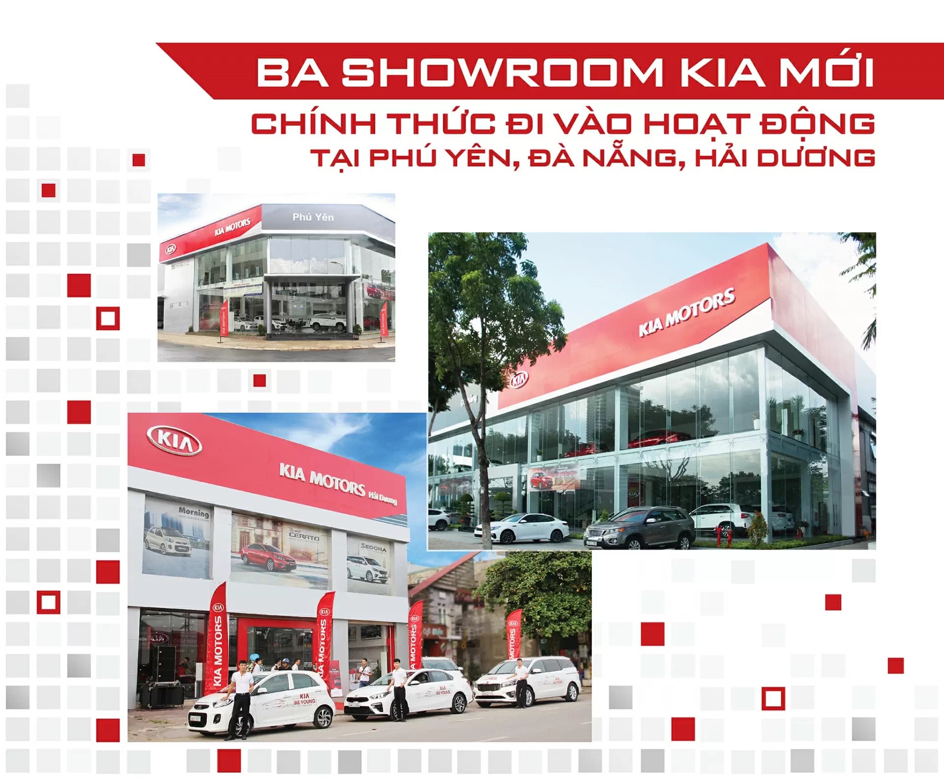 3 Showroom Mới Của KIA tại Phú Yên, Đà Nẵng, Hải Dương Chính Thức Đi Vào Hoạt Động