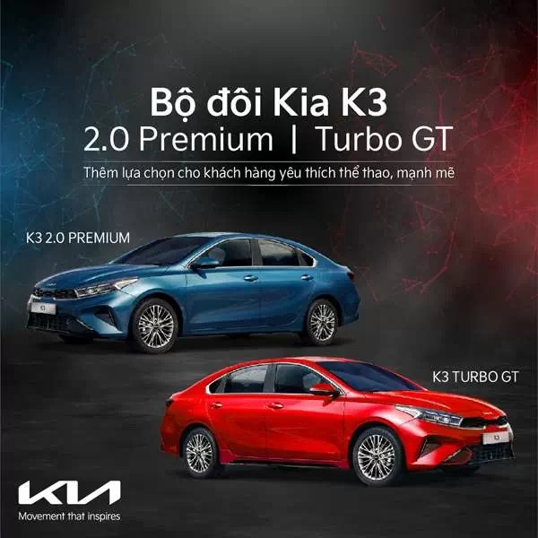 Bộ đôi Kia K3 Turbo GT & 2.0 Premium: Thêm lựa chọn cho khách hàng yêu thích thể thao, mạnh mẽ